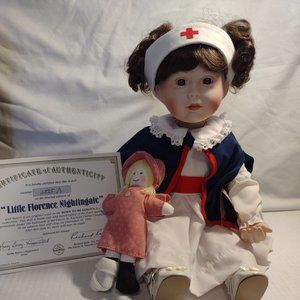 Ashton Drake Porcelain "Florence Nightingale" Nurse Doll Born to be Famous